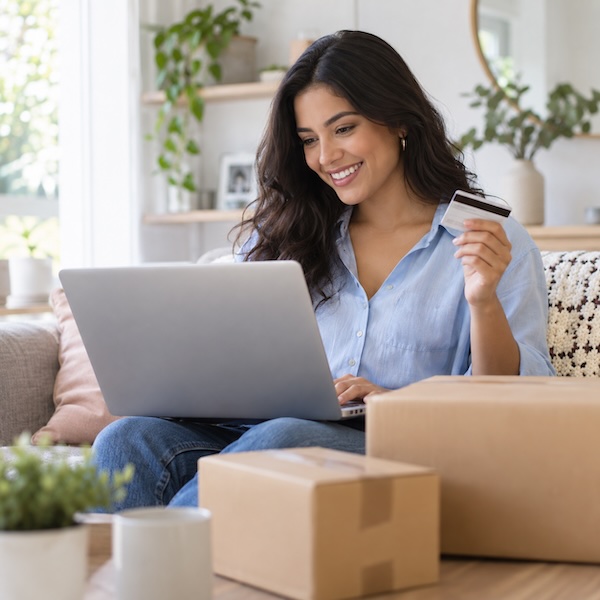 Online shopping from home
